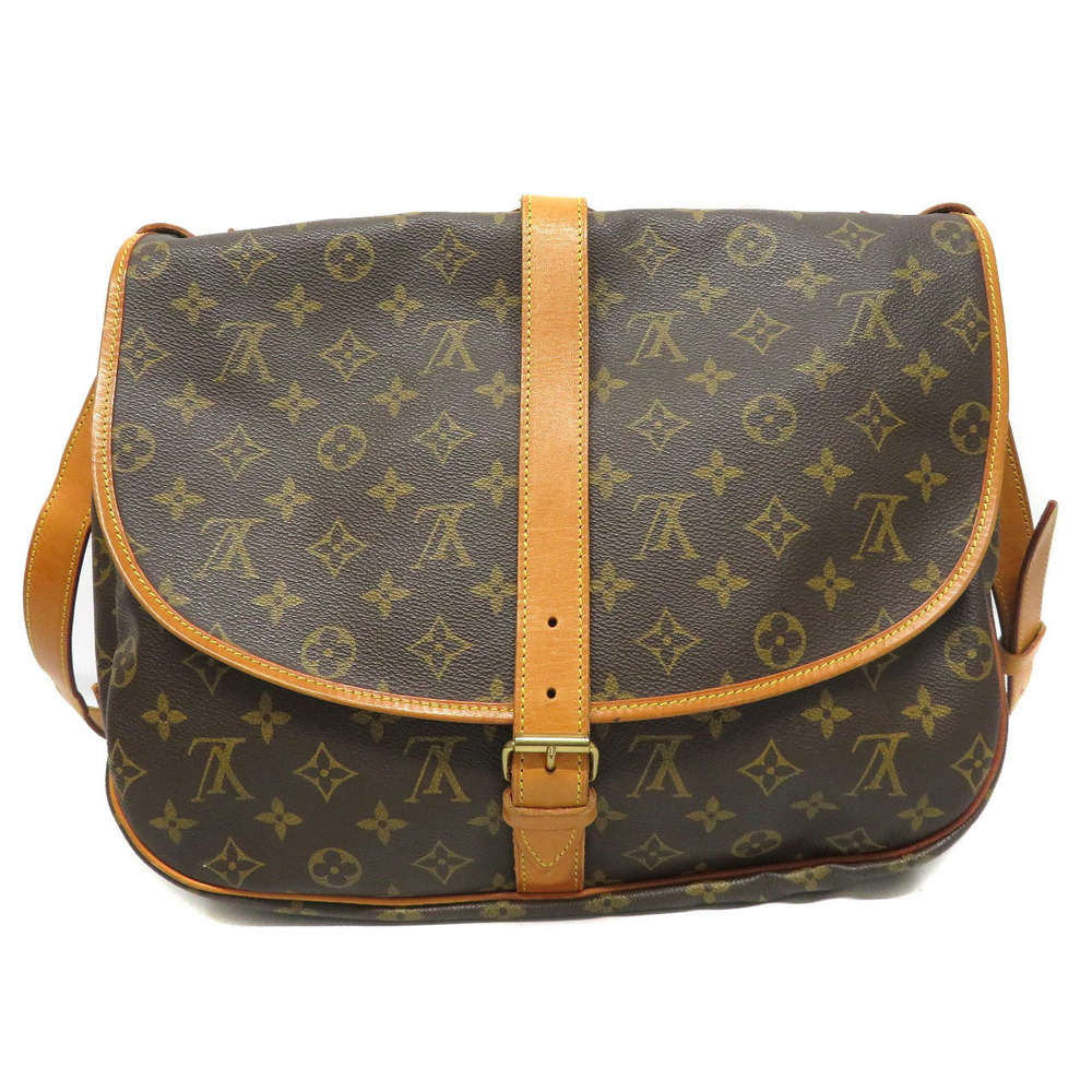 Louis Vuitton Saumur Shoulder Brown Bag Monogram